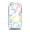 The Pastel Color Vector Heart Pattern Apple iPhone 5c Otterbox Symmetry Case Skin Set