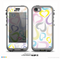 The Pastel Color Vector Heart Pattern on White Skin for the iPhone 5c nüüd LifeProof Case