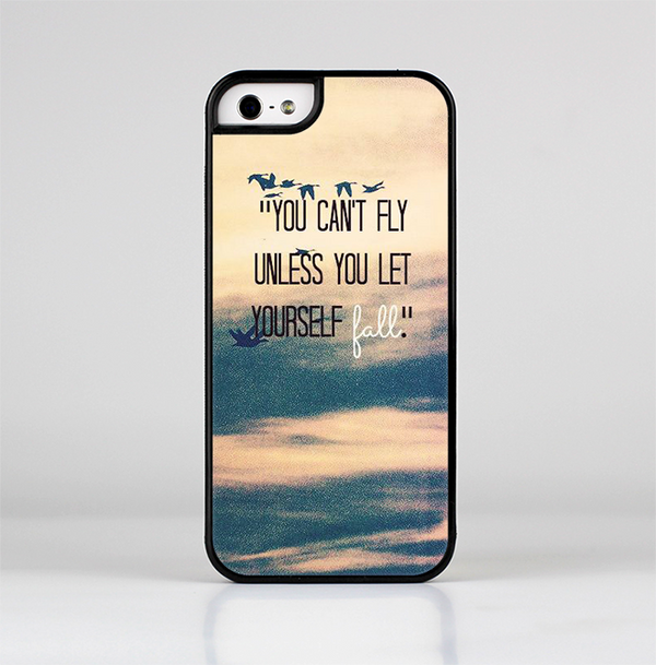 The Pastel Sunset You Cant Fly Unless You Let Yourself Fall Skin-Sert for the Apple iPhone 5-5s Skin-Sert Case