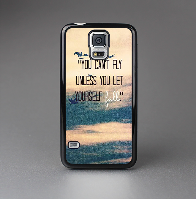 The Pastel Sunset You Cant Fly Unless You Let Yourself Fall Skin-Sert Case for the Samsung Galaxy S5