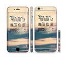 The Pastel Sunset You Cant Fly Unless You Let Yourself Fall Sectioned Skin Series for the Apple iPhone 6 Plus