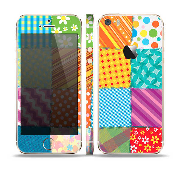 The Patched Various Hot Patterns Skin Set for the Apple iPhone 5s