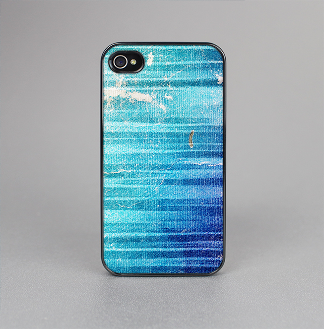 The Patchy Folded Vibrant Blue Paint Skin-Sert for the Apple iPhone 4-4s Skin-Sert Case