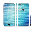 The Patchy Folded Vibrant Blue Paint Sectioned Skin Series for the Apple iPhone 6s Plus