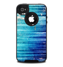 The Patchy Folded Vibrant Blue Paint Skin for the iPhone 4-4s OtterBox Commuter Case