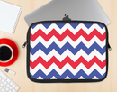 The Patriotic Chevron Pattern Ink-Fuzed NeoPrene MacBook Laptop Sleeve