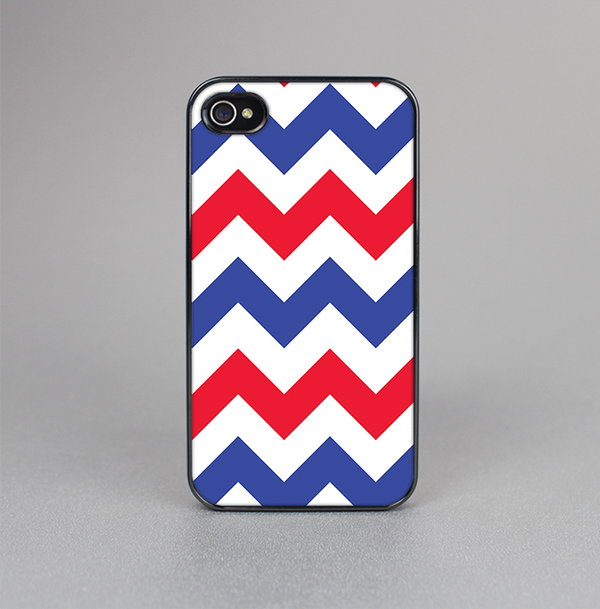 The Patriotic Chevron Pattern Skin-Sert for the Apple iPhone 4-4s Skin-Sert Case