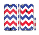 The Patriotic Chevron Pattern Sectioned Skin Series for the Apple iPhone 6 Plus