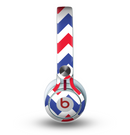 The Patriotic Chevron Pattern Skin for the Beats by Dre Mixr Headphones