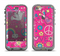 The Peace Love Pink Illustration Apple iPhone 5c LifeProof Nuud Case Skin Set