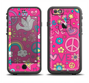 The Peace Love Pink Illustration Apple iPhone 6/6s LifeProof Fre Case Skin Set