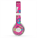 The Peace Love Pink Illustration Skin for the Beats by Dre Solo 2 Headphones