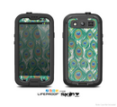 The Peacock Green Feather Bundle Skin For The Samsung Galaxy S3 LifeProof Case