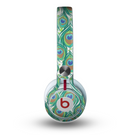 The Peacock Green Feather Bundle Skin for the Beats by Dre Mixr Headphones