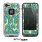 The Peacock Green Feather Bundle Skin for the iPhone 4 or 5 LifeProof Case