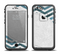 The Peeled Vintage Blue & Gray Chevron Pattern Apple iPhone 6 LifeProof Fre Case Skin Set