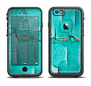 The Peeling Teal Paint Apple iPhone 6/6s LifeProof Fre Case Skin Set