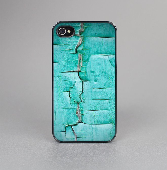 The Peeling Teal Paint Skin-Sert for the Apple iPhone 4-4s Skin-Sert Case