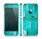 The Peeling Teal Paint Skin Set for the Apple iPhone 5