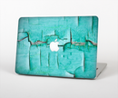 The Peeling Teal Paint Skin Set for the Apple MacBook Pro 15" with Retina Display