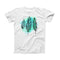The Pen & Watercolor Feathers ink-Fuzed Front Spot Graphic Unisex Soft-Fitted Tee Shirt