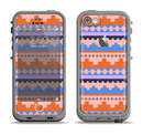 The Pink-Blue & Coral Tribal Ethic Geometric Pattern Apple iPhone 5c LifeProof Fre Case Skin Set