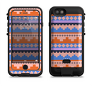 The Pink-Blue & Coral Tribal Ethic Geometric Pattern Apple iPhone 6/6s LifeProof Fre POWER Case Skin Set