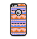 The Pink-Blue & Coral Tribal Ethic Geometric Pattern Apple iPhone 6 Plus Otterbox Defender Case Skin Set