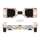 The Pink-Tan-Black Zigzag Pattern Full-Body Skin Set for the Smart Drifting SuperCharged iiRov HoverBoard