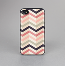 The Pink-Tan-Black Zigzag Pattern Skin-Sert for the Apple iPhone 4-4s Skin-Sert Case