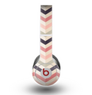 The Pink-Tan-Black Zigzag Pattern Skin for the Beats by Dre Original Solo-Solo HD Headphones