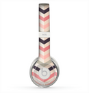 The Pink-Tan-Black Zigzag Pattern Skin for the Beats by Dre Solo 2 Headphones