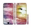 The Pink-Yellow-Blue Grunge Painted Surface Sectioned Skin Series for the Apple iPhone 6s Plus