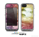 The Pink-Yellow-Blue Grunge Painted Surface Skin for the Apple iPhone 5c LifeProof Case