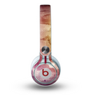 The Pink-Yellow-Blue Grunge Painted Surface Skin for the Beats by Dre Mixr Headphones