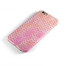 The Pink Abstract Watercolor Sparkling Chevron iPhone 6/6s or 6/6s Plus 2-Piece Hybrid INK-Fuzed Case