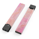The Pink Abstract Watercolor Sparkling Chevron  - Premium Decal Protective Skin-Wrap Sticker compatible with the Juul Labs vaping device