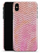 The Pink Abstract Watercolor Sparkling Chevron  - iPhone X Clipit Case