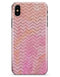 The Pink Abstract Watercolor Sparkling Chevron  - iPhone X Clipit Case