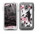 The Pink & Black Abstract Fashion Poster Skin for the Samsung Galaxy S5 frē LifeProof Case