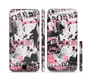 The Pink & Black Abstract Fashion Poster Sectioned Skin Series for the Apple iPhone 6s Plus