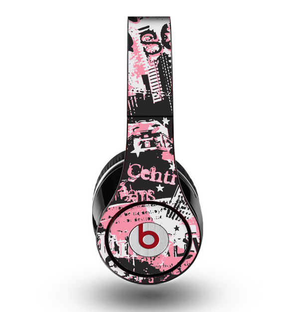 The Pink & Black Abstract Fashion Poster Skin for the Original Beats by Dre Studio Headphones