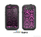 The Pink & Black Delicate Pattern Skin For The Samsung Galaxy S3 LifeProof Case