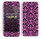 The Pink & Black Delicate Pattern Skin for the Apple iPhone 5c