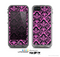 The Pink & Black Delicate Pattern Skin for the Apple iPhone 5c LifeProof Case