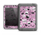 The Pink & Black Love Skulls Pattern V3 Apple iPad Air LifeProof Fre Case Skin Set