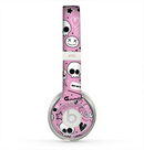 The Pink & Black Love Skulls Pattern V3 Skin for the Beats by Dre Solo 2 Headphones