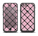 The Pink & Black Plaid Apple iPhone 6/6s LifeProof Fre Case Skin Set