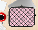 The Pink & Black Plaid Ink-Fuzed NeoPrene MacBook Laptop Sleeve