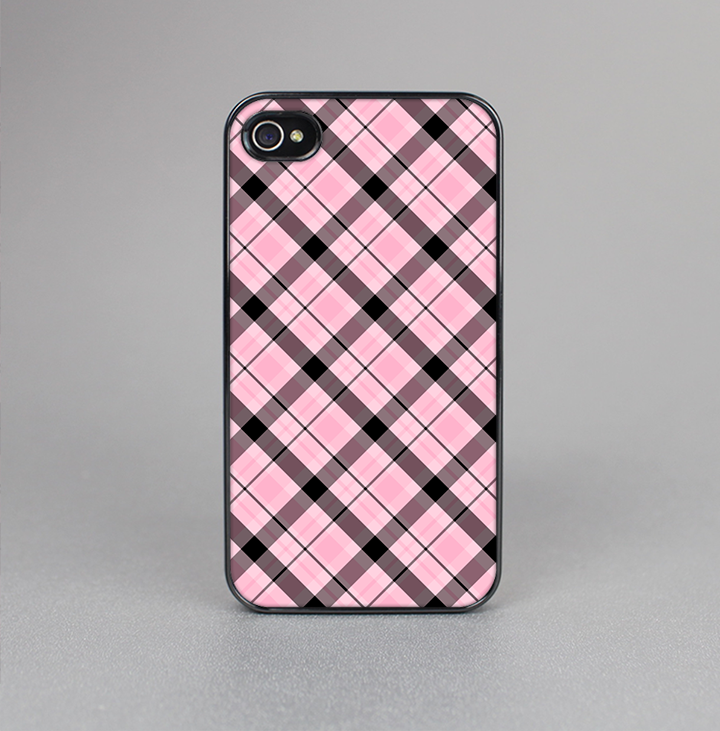The Pink & Black Plaid Skin-Sert for the Apple iPhone 4-4s Skin-Sert Case